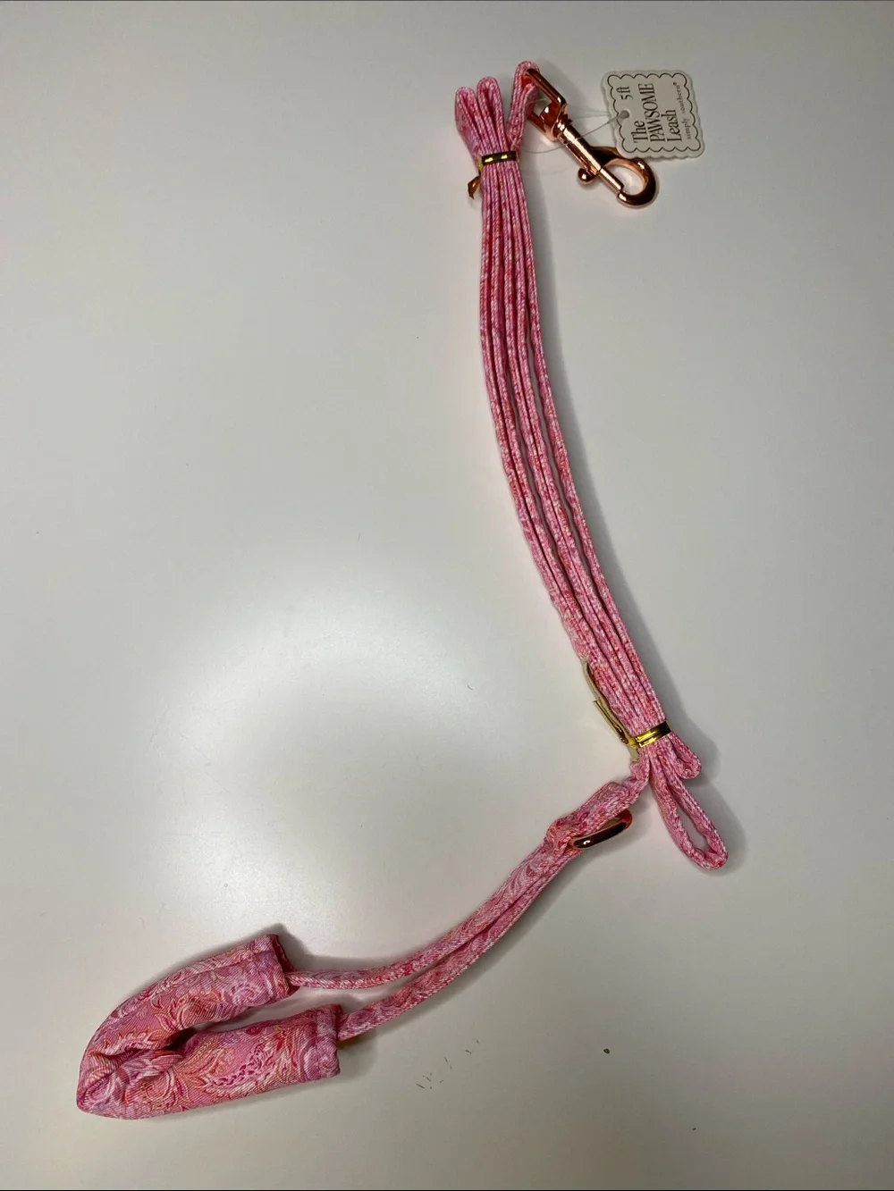 Simply Southern Pet Leash Pink Paisley